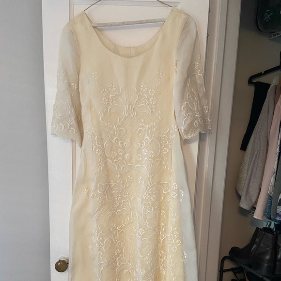 Vintage Peruvian wedding dress size small - Picture 2 of 6